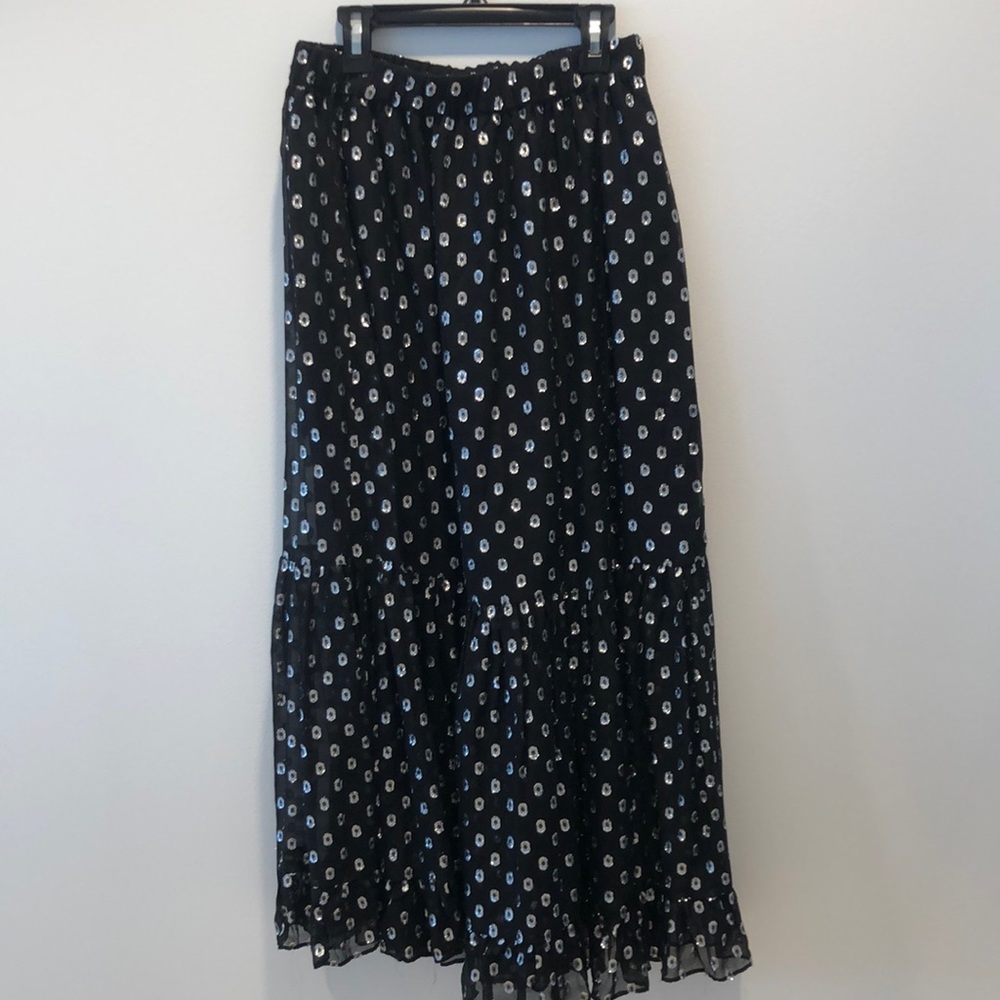 Generation love silk lurex skirt